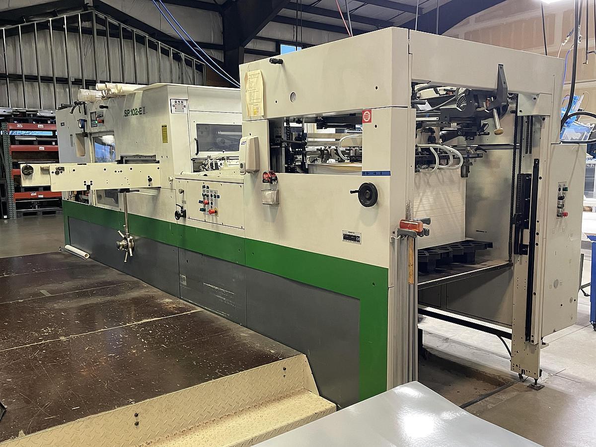 Used BOBST MODEL SP-102E-II AUTOPLATEN DIE CUTTER 