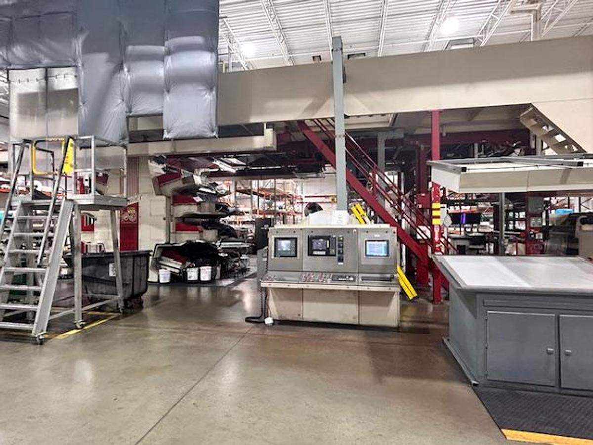 Used 62" WIDE (61" PRINT WIDTH) PCMC 8 COLOR CI PRINTING PRESS WITH MOUNTER