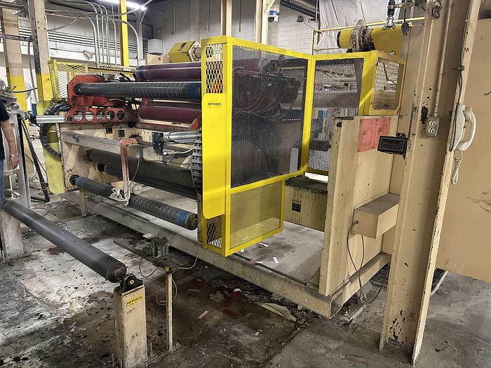 Used 65" BLACK CLAWSON TURRET UNWIND 50" DIAMETERS WITH SPLICER