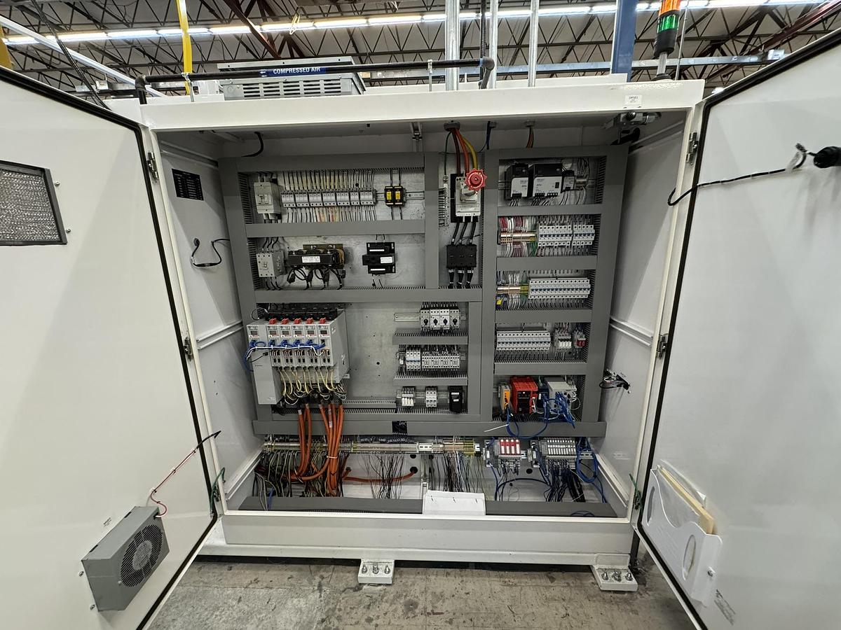 Used 72" WIDE CATBRIDGE LAMINATION LINE & TURRET REWINDER - MFG 2023