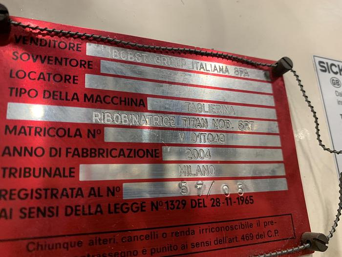 Used 2004 TITAN SR7 DUPLEX CANTILEVERED SLITTER REWINDER