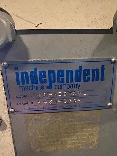 Used INDEPENDENT MACHINE COMPANY 1P-RESPOOL SINGLE POSITION SPOOL REWINDER - PENDING JF