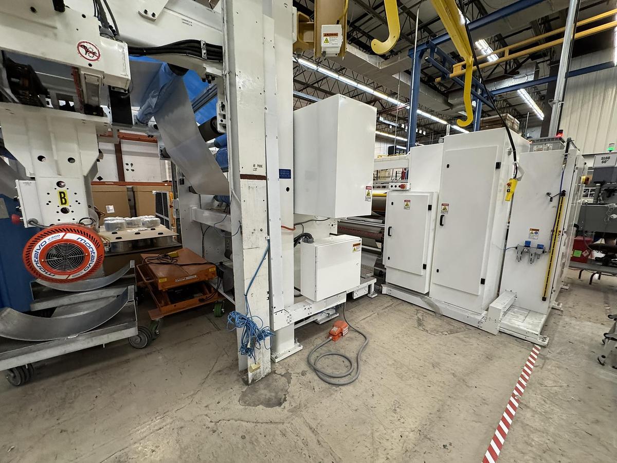 Used 72" WIDE CATBRIDGE LAMINATION LINE & TURRET REWINDER - MFG 2023