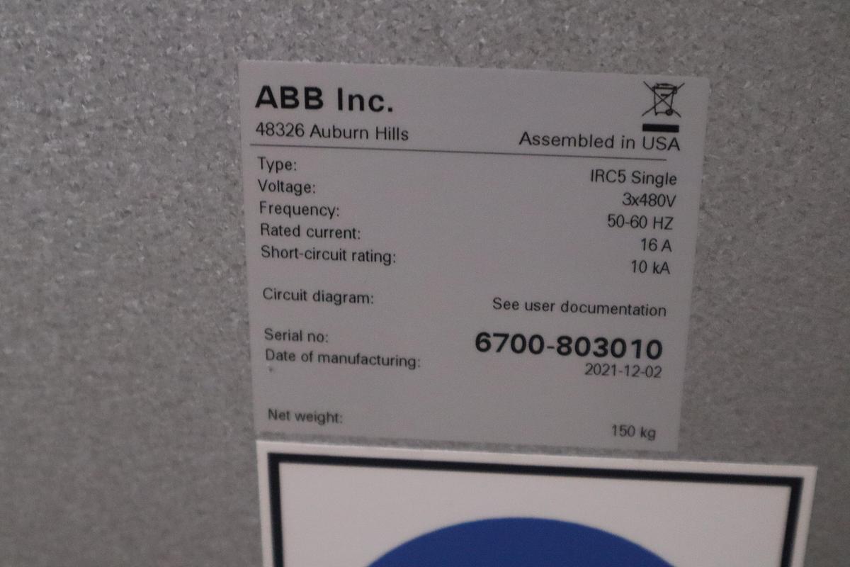 ABB MODEL IRB 6700-300/2.70 ROBOT 6-AXIS MANUFACTURED 2021
