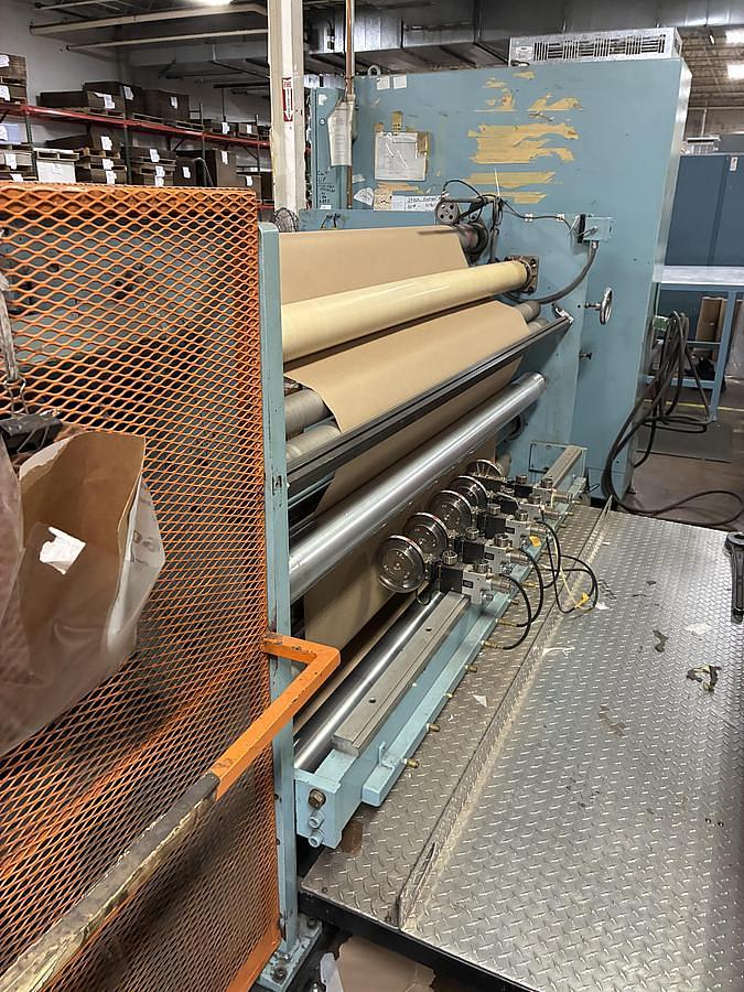 Used 72" WIDE SHANKS TURRETT COUNTER ROLL WINDER