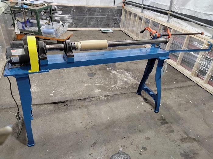 Used 60" WIDE DUSENBERY MANUAL CORE CUTTER FOR 3" CORES