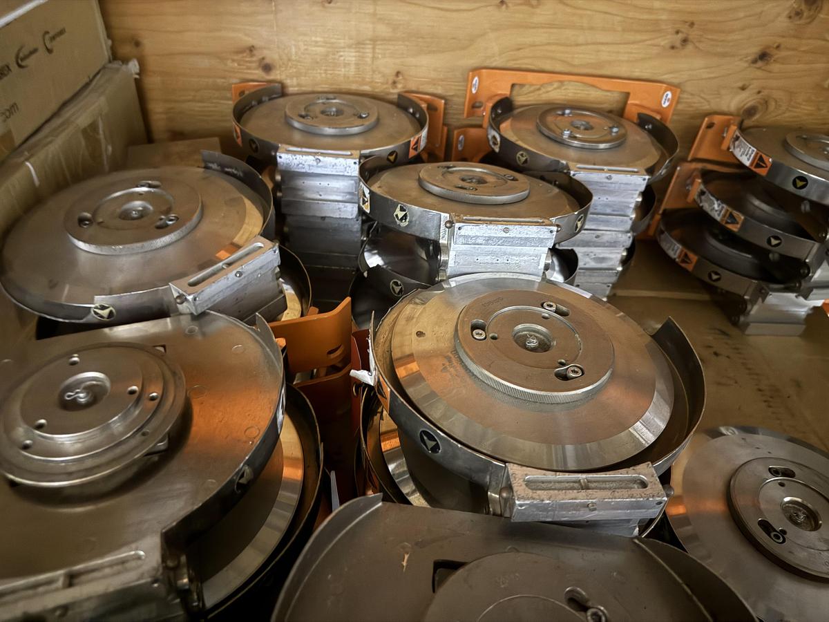 Used TIDLAND AUTOMATIC CLASS III SLITTER KNIVES (LOT OF 15)