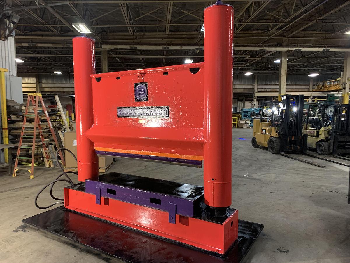 Used 60" WIDE BLACK CLAWSON ROLL SPLITTER 72" DIAMETER