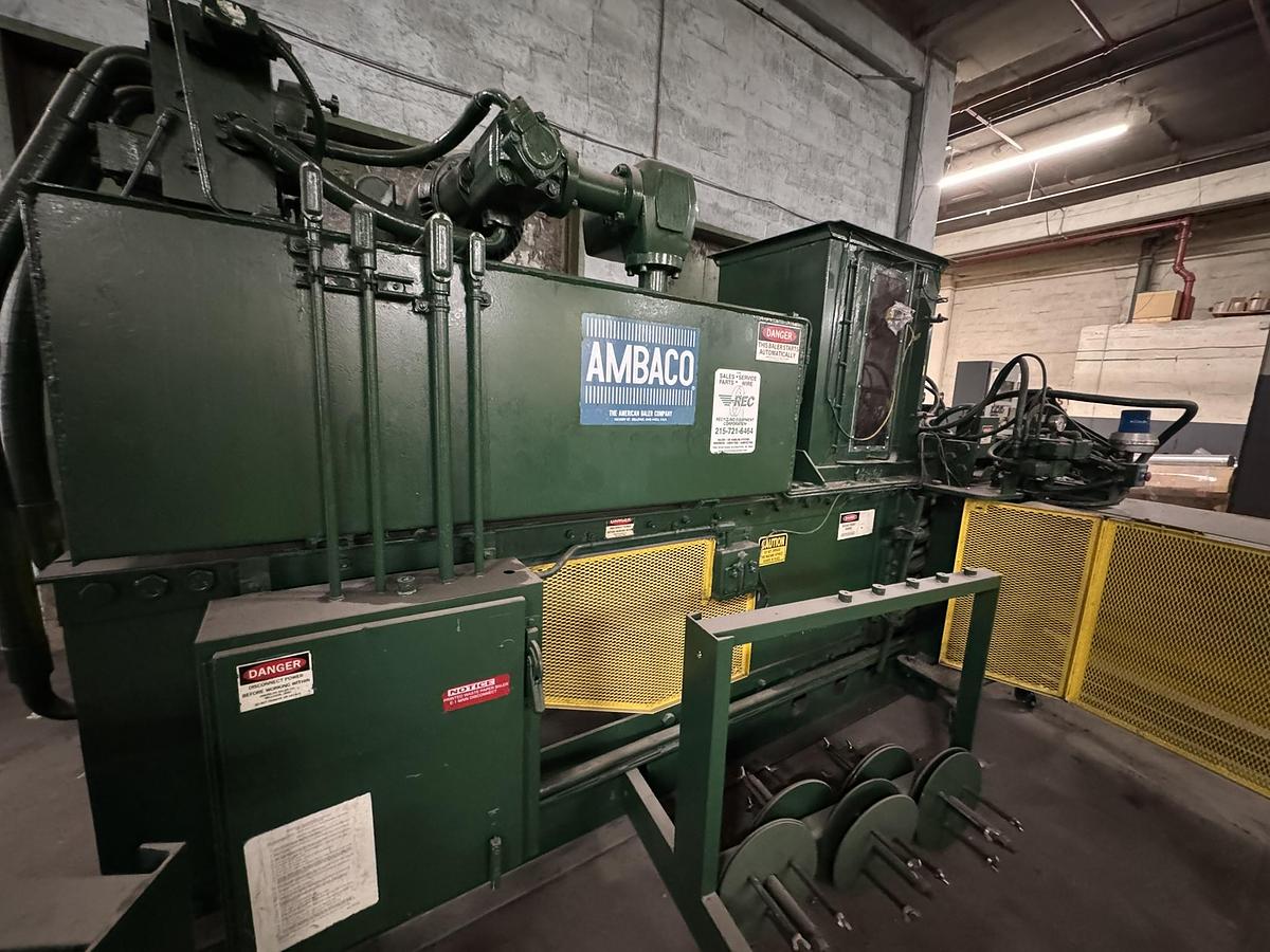 Used AMERICAN BALER MODEL 10357 HORIZONTAL AUTOTIE BALER 20 HP