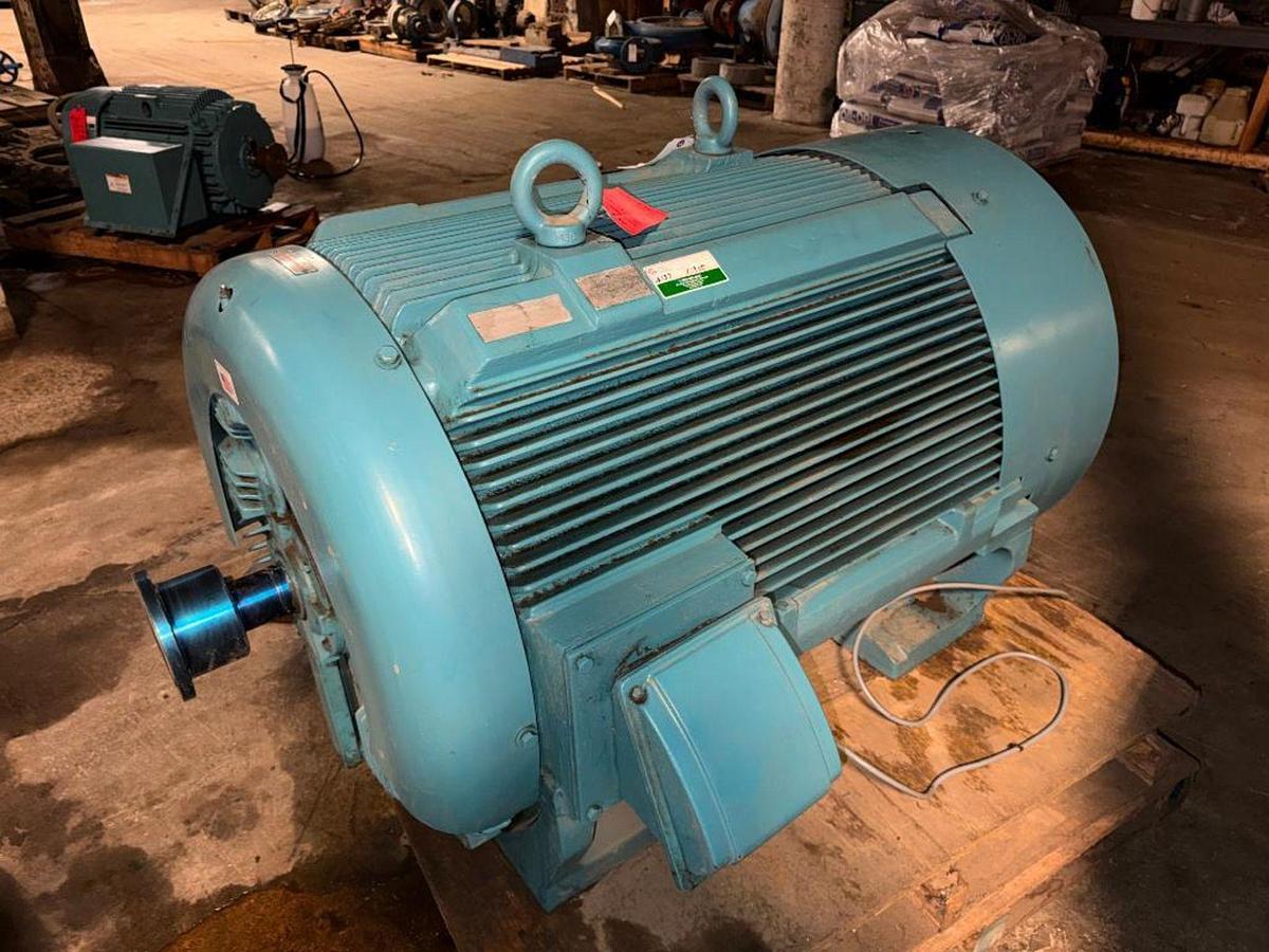 Used 400HP TEC-WESTINGHOUSE AC MOTOR FRAME 5808A OVERHAULED JANUARY 2015