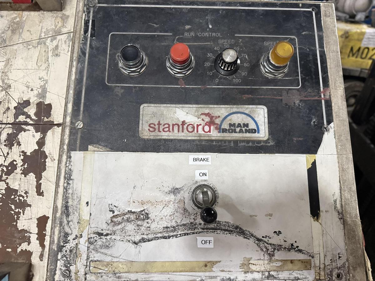 Used 32" WIDE STANFORD MAN ROLAND MODEL 152 FW DOCTOR REWINDER