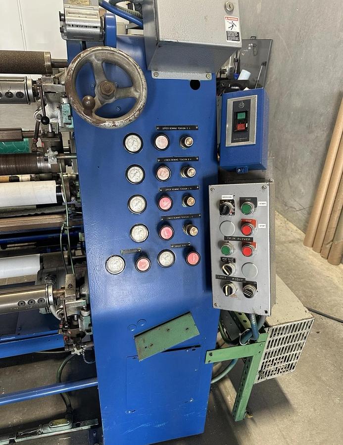 Used 62" DUSENBERY MODEL 635 BL DUPLEX SLITTER REWINDER 