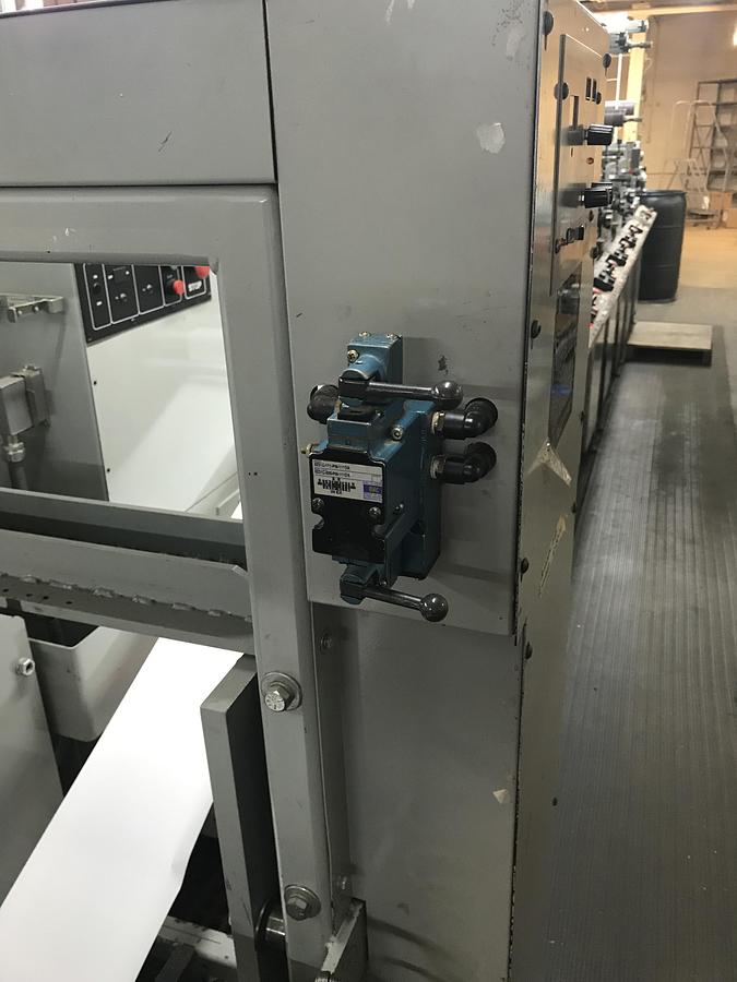 Used 13" ALLIED MODEL 313 4 COLOR 3 DIE STATION FLEXO PRESS