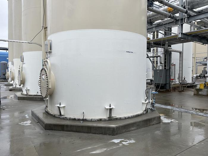 Used 25,500 GALLON T BAILEY A36 STEEL TANK 32' TALL 12' DIAMETER MANUFACTURED 2018