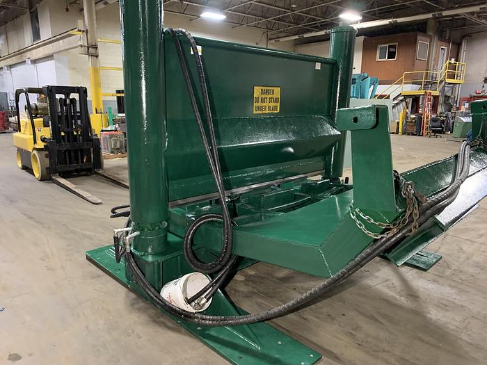 Used 97" WIDE BLACK CLAWSON ROLL SPLITTER 60" DIAMETER