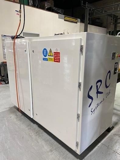 Used 24" WIDE SRC SYSTEMS MODEL 1010 REVERSIBLE DOCTOR MACHINE 40" DIAMETERS