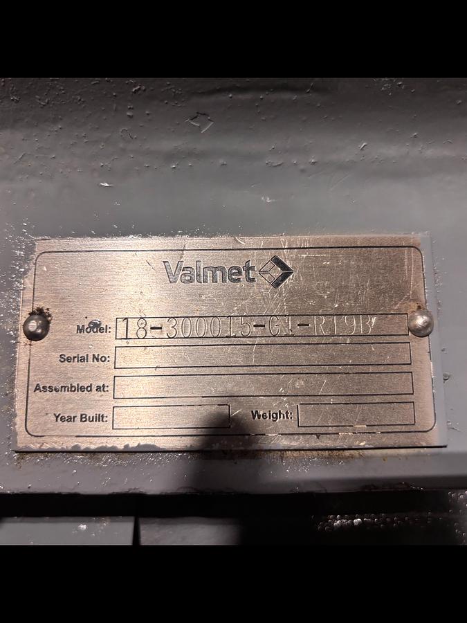Used 34"/38" BELOIT VALMET DD4000 DOUBLE DISC REFINER