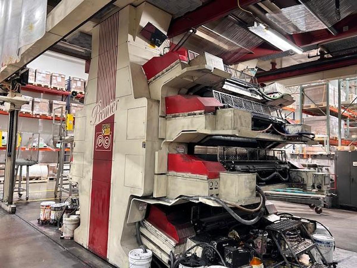 Used 62" WIDE (61" PRINT WIDTH) PCMC 8 COLOR CI PRINTING PRESS WITH MOUNTER