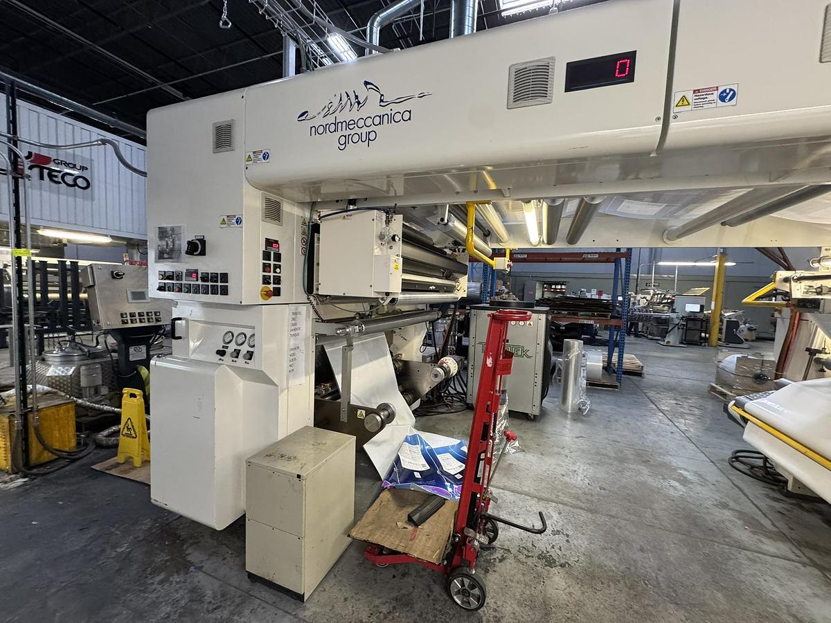 Used 59" WIDE NORDMECCANICA SUPER SIMPLEX 1500 SOLVENTLESS LAMINATOR - MFG 2012