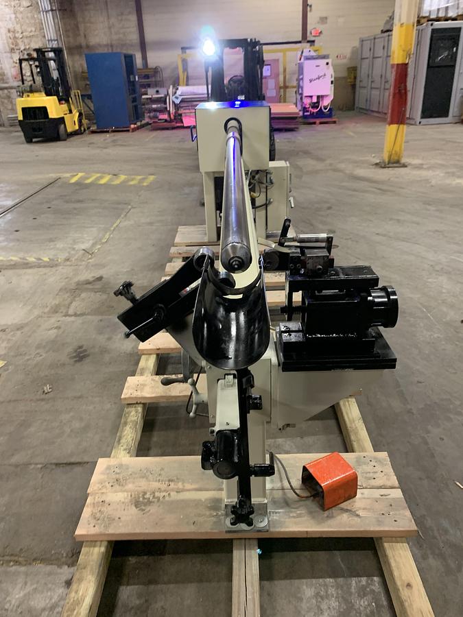 Used 120" WIDE AUTOMATIC CORE CUTTER FOR 3" CORES