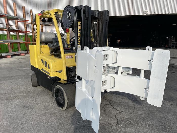 Used 12,000 POUND HYSTER S120FTPRS FORKLIFT WITH PAPER ROLL CLAMP MFG. 2018