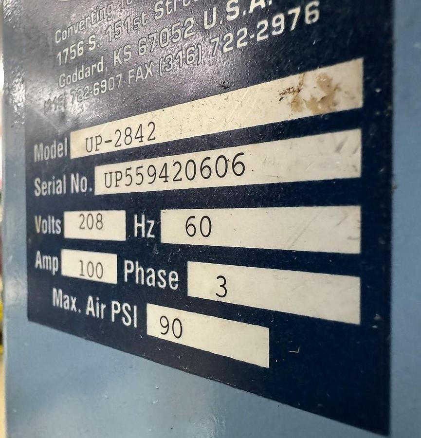 Used CONTECH ULTRA PRESS MODEL UP-2842 HOT PRESS