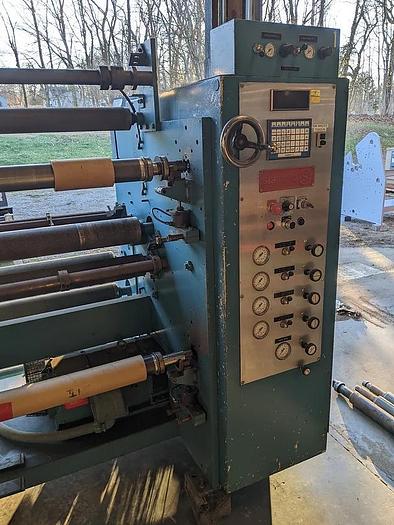 Used 62" STANFORD MODEL 338 DUPLEX SLITTER REWINDER