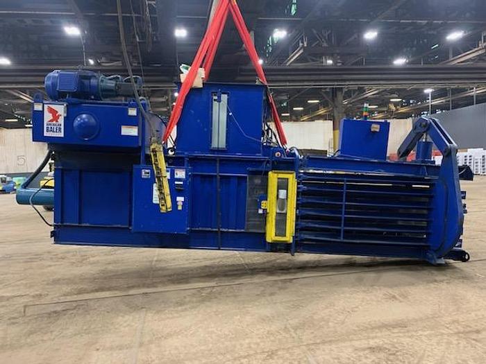 Used 75 HP AMERICAN BALER 9" CYLINDER AUTO TIE HORIZONTAL BALER MODEL 5029H975