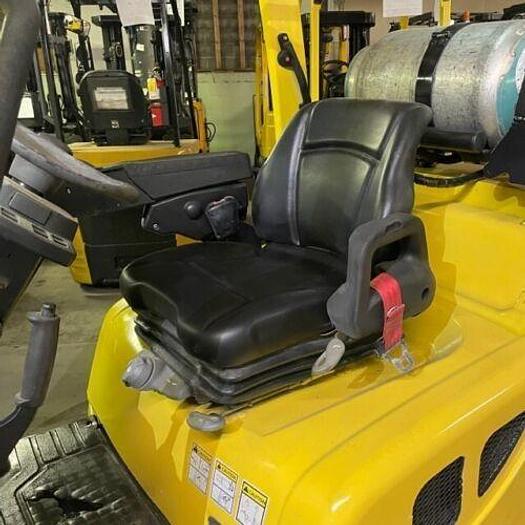 Used 12,000 POUND HYSTER S120FTPRS FORKLIFT WITH 60" CASCADE ROLL CLAMP