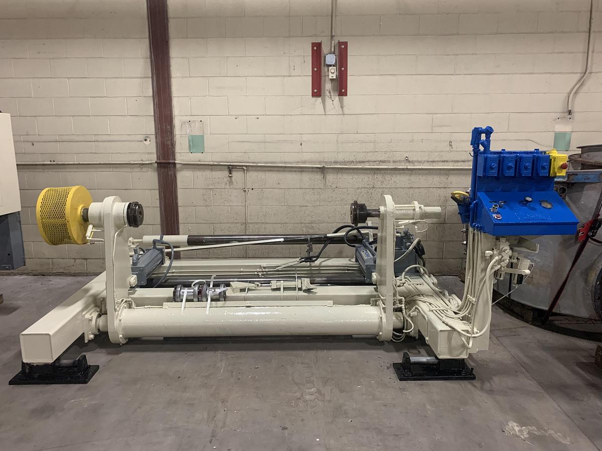 Used LEMBO 60" WIDE SHAFTLESS FLOOR PICK UP 50" DIA. UNWIND STAND