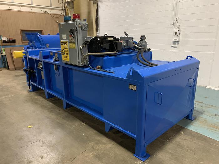 Used EXCEL MODEL EX-62 TWIN CYLINDER CLOSED DOOR BALER WITH CONVEYOR