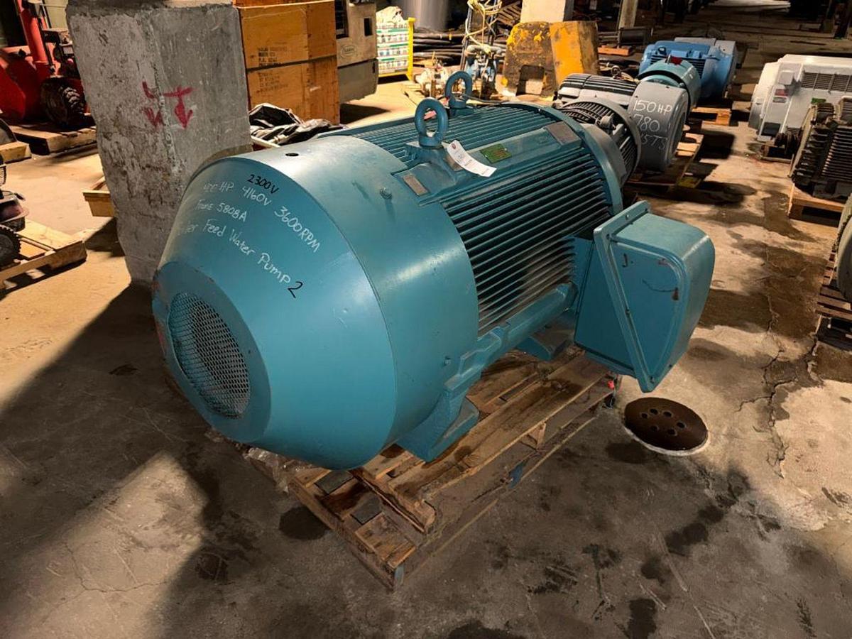 Used 400HP TEC-WESTINGHOUSE AC MOTOR FRAME 5808A OVERHAULED JANUARY 2015