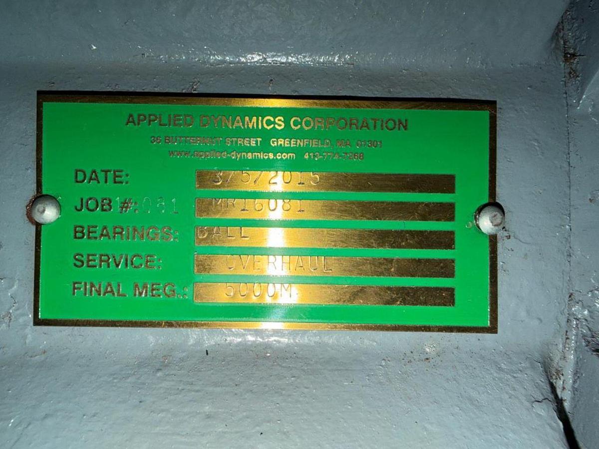 Used 150HP CANADIAN GE MOTOR AC MOTOR 445T FRAME OVERHAULED IN MARCH OF 2015