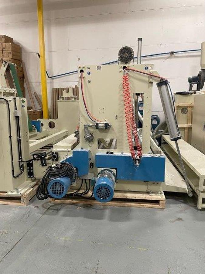 Used 112" WIDE BAOSUO PF-A-2900 SLITTER REWINDER MFG 2021