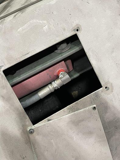 Used 97" POWELL SHAFTLESS FLOOR PICK UP UNWIND STAND 72" DIAMETER