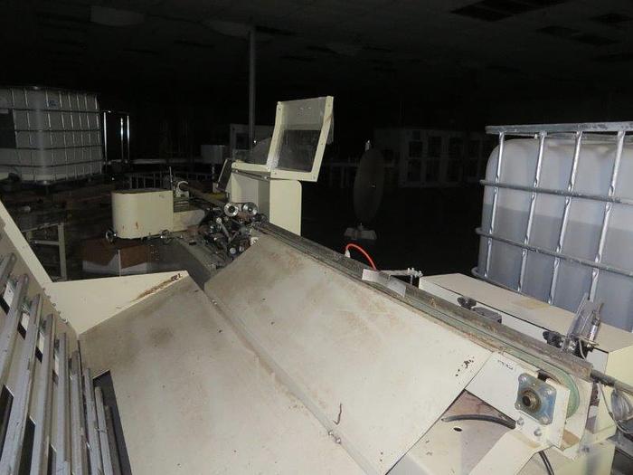 Used 112" BAOSUO BATHROOM TISSUE LINE WITH VTP CARTON ERECTOR, PACKER & VTP 8450 WRAPPER