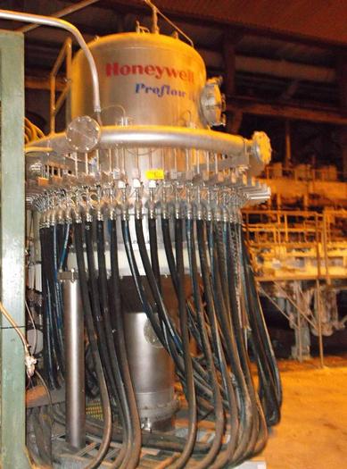 Used 156" TRIM WET END WITH MAC FAB HEADBOX HONEYWELL PROFLOW II DILUTION SYSTEM FOURDRINIER TABLE