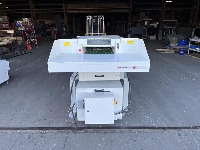 Used HSM FA 490.1 SHREDDER WITH BALER ATTACHMENT-PENDING
