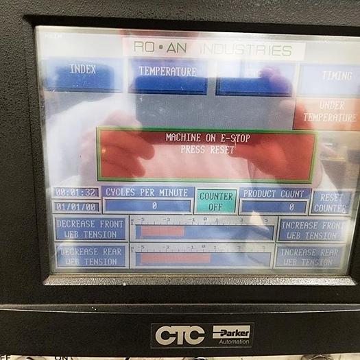 Used 60" WIDE RO-AN POUCH MACHINE MODEL PS 5500