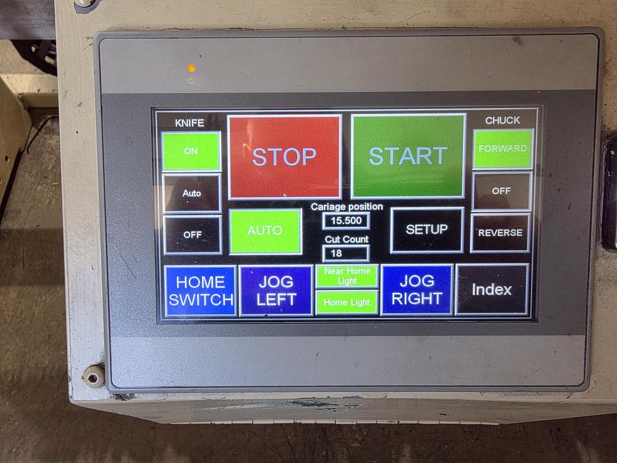 Used 72" WIDE LEVER MODEL 500 SINGLE KNIFE CUTTER - UPDATED HMI 