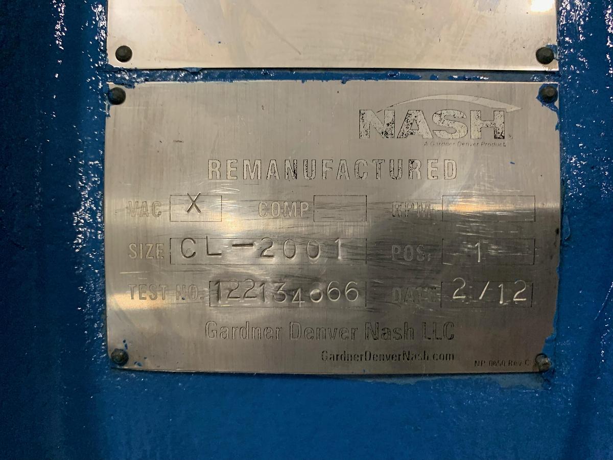 Used NASH CL-2001 VACUUM PUMP