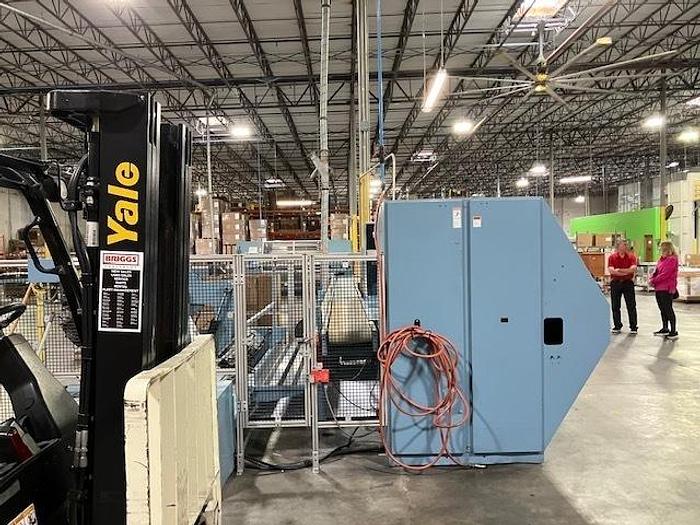 Used 73" WIDE JENNERJAHN MODEL JLS-73-18 AUTOMATIC COUNTER ROLL REWINDER