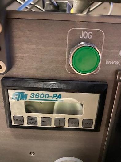 Used CTM LABELING SYSTEMS 3600 PA PRINTER APPLICATOR