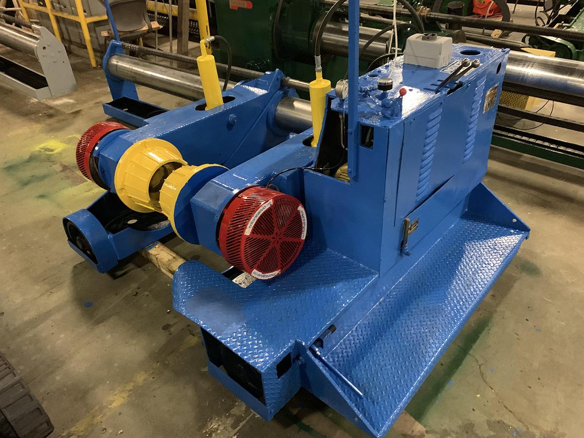 Used 60" MARTIN SHAFTLESS FLOOR PICK UP UNWIND STAND WITH MONTALVO BRAKES 60" DIAMETER (TWO AVAILABLE)