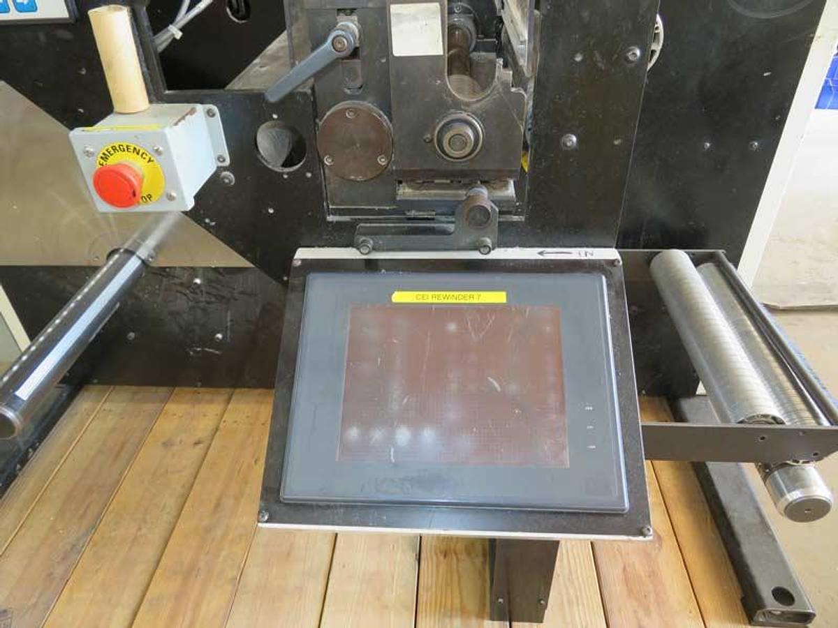 Used 16" CEI CONVERTING EQUIPMENT INTERNATIONAL MODEL 130-16 DOCTOR REWINDER