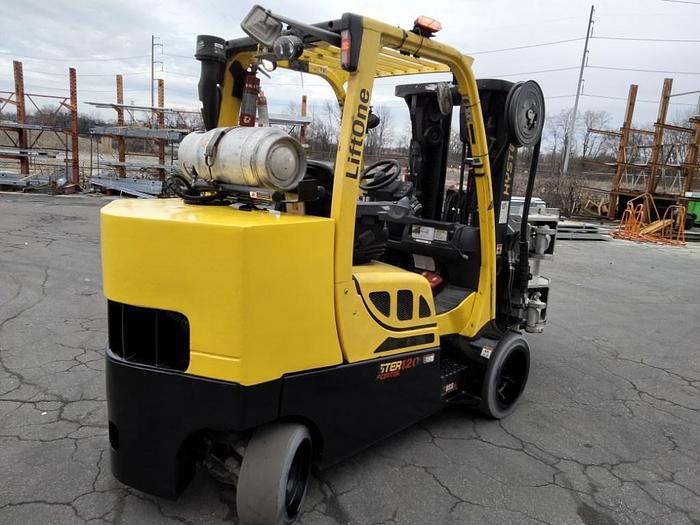 Used 12,000 POUND HYSTER MODEL S120FTPRS LOW MAST ROLL CLAMP FORKLIFT 2018