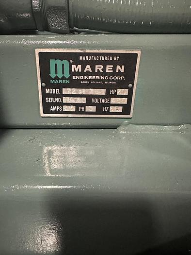 Used MAREN MODEL 72 OE 76  HORIZONTAL AUTO-TIE BALER MODEL  20 HP - PENDING ALS
