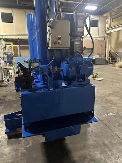 Used 84" WIDE BLACK CLAWSON HYDRAULIC PAPER ROLL SPLITTER 72" DIAMETER - PENDING JF