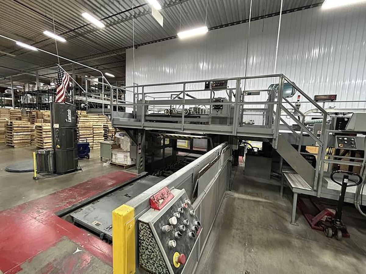 Used 73" BW PAPERSYSTEMS / MARQUIP SHEET PRO DUAL ROTARY SHEETER - MFG 1999