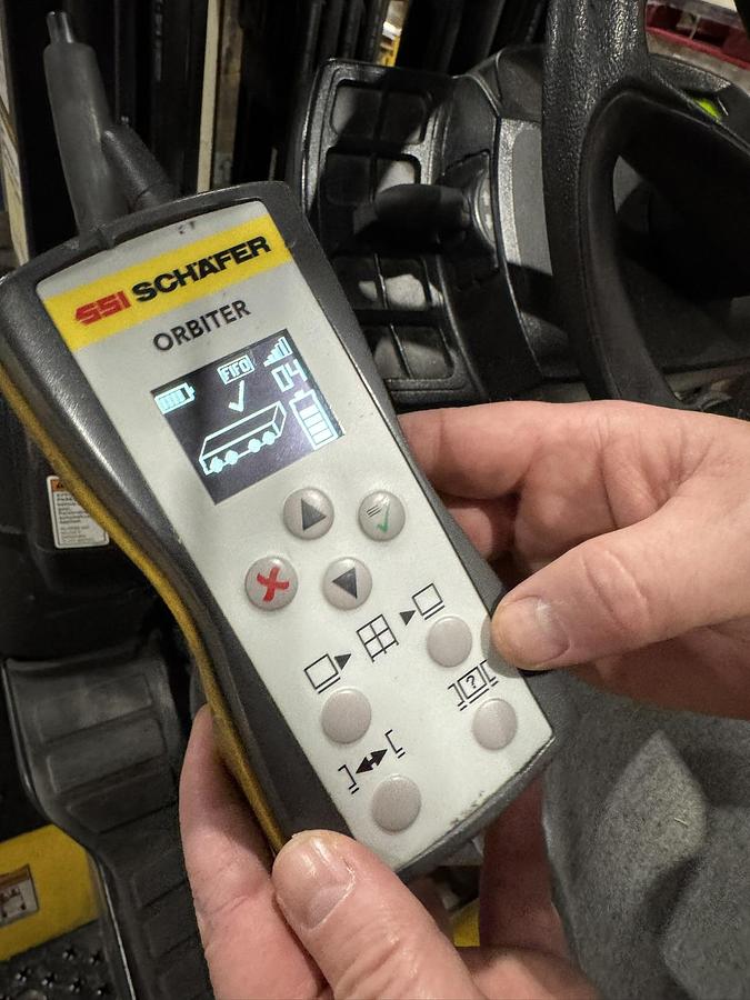 Used SSI SCHAFER AUTOMATIC WAREHOUSE RACKING SYSTEM (3) ORBITERS MANUFACTURED 2021